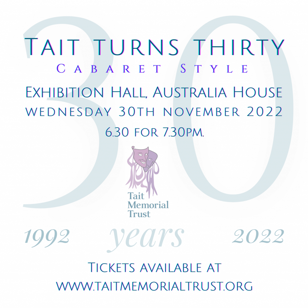 'Tait Turns Thirty' - <small>November 30th</small>
