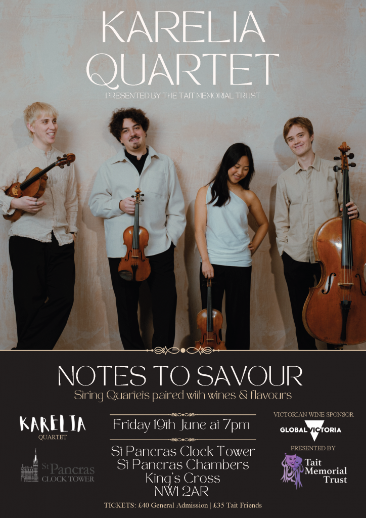 Karelia Quartet - Notes to Savour -<small>June 19th 2026</small>