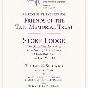 Tait Friends at Stoke Lodge -<small>September 22 2026</small>